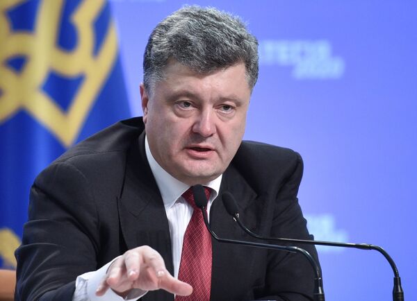 Пресс-конференция президента Украины Петра Порошенко - Sputnik Беларусь