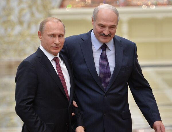 Александр Лукашенко и Владимир Путин - Sputnik Беларусь