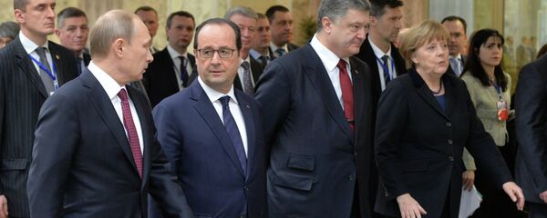 Участники нормандской четверки на переговорах в Минске - Sputnik Беларусь