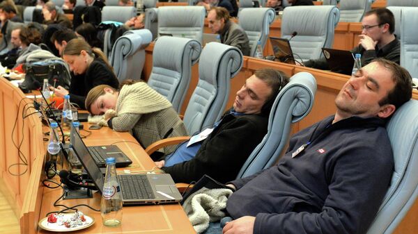 Журналисты на саммите - Sputnik Беларусь