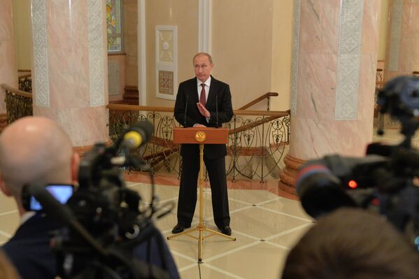 Путин проводит пресс-конференцию по итогам переговоров - Sputnik Беларусь