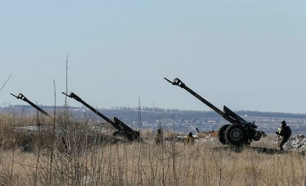 Украинские вооруженные силы на позициях возле Дебальцево - Sputnik Беларусь