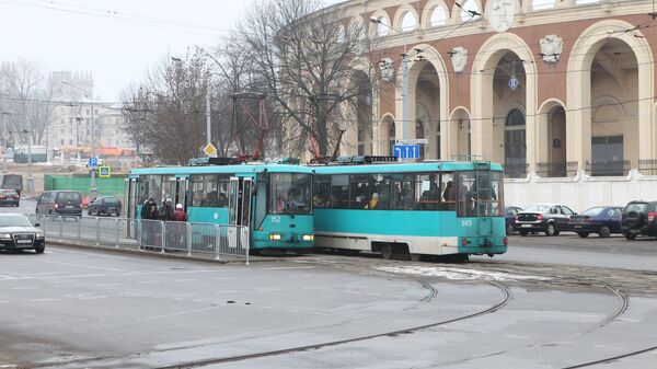 Трамвай возле стадиона Динамо - Sputnik Беларусь