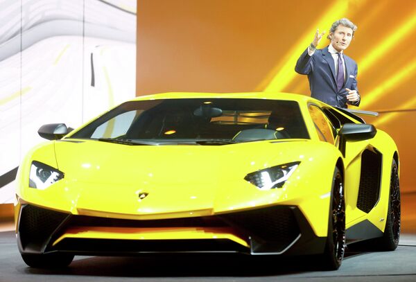 Lamborghini Aventador Superveloce на автосалоне в Женеве - Sputnik Беларусь