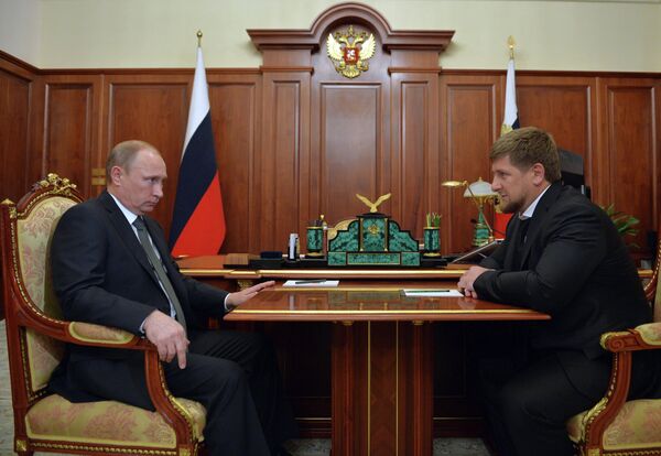 Рабочая встреча В.Путина с Р.Кадыровым - Sputnik Беларусь