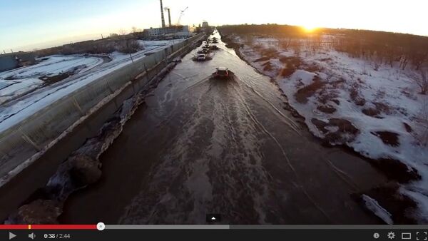 Самая большая лужа города Самара, видео - Sputnik Беларусь