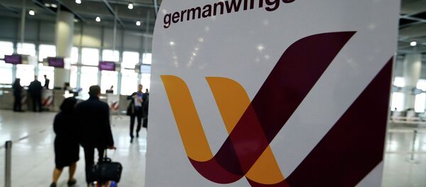 Логотип лоукоста Germanwings в аэропорту Дюссельдорфа - Sputnik Беларусь