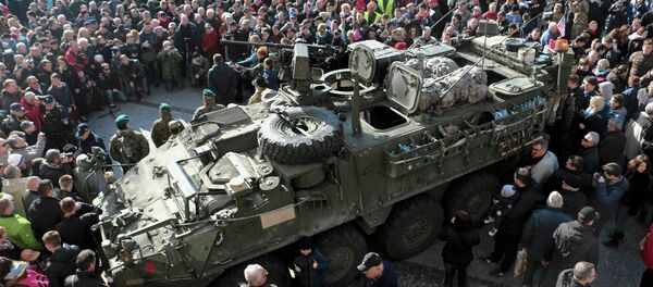 Stryker в  Белостоке - Sputnik Беларусь