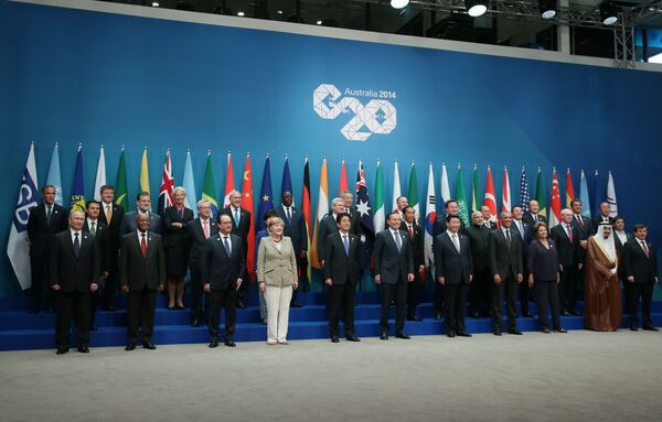 Церемония фотографирования глав делегаций государств-участников G20 - Sputnik Беларусь