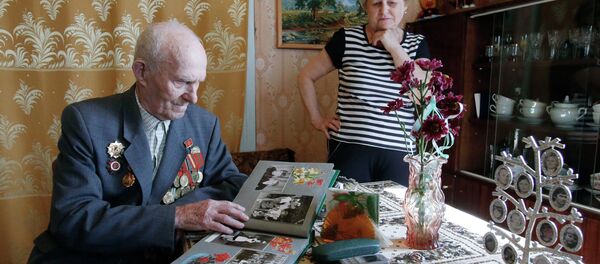 Ветеран Великой Отечественной войны Сергей Альвинский - Sputnik Беларусь