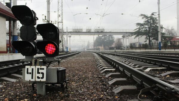 Железнодорожные пути, архивное фото - Sputnik Беларусь