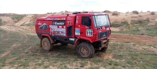 МАЗ на этапе ралі Золата Кагана МАЗ на этапе ралі Золата Кагана - Sputnik Беларусь