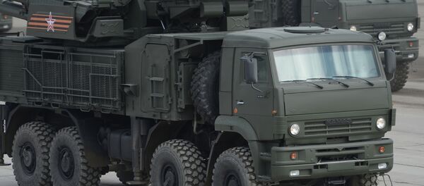 Самоходный ЗРПК наземного базирования Панцирь-С на полигоне - Sputnik Беларусь