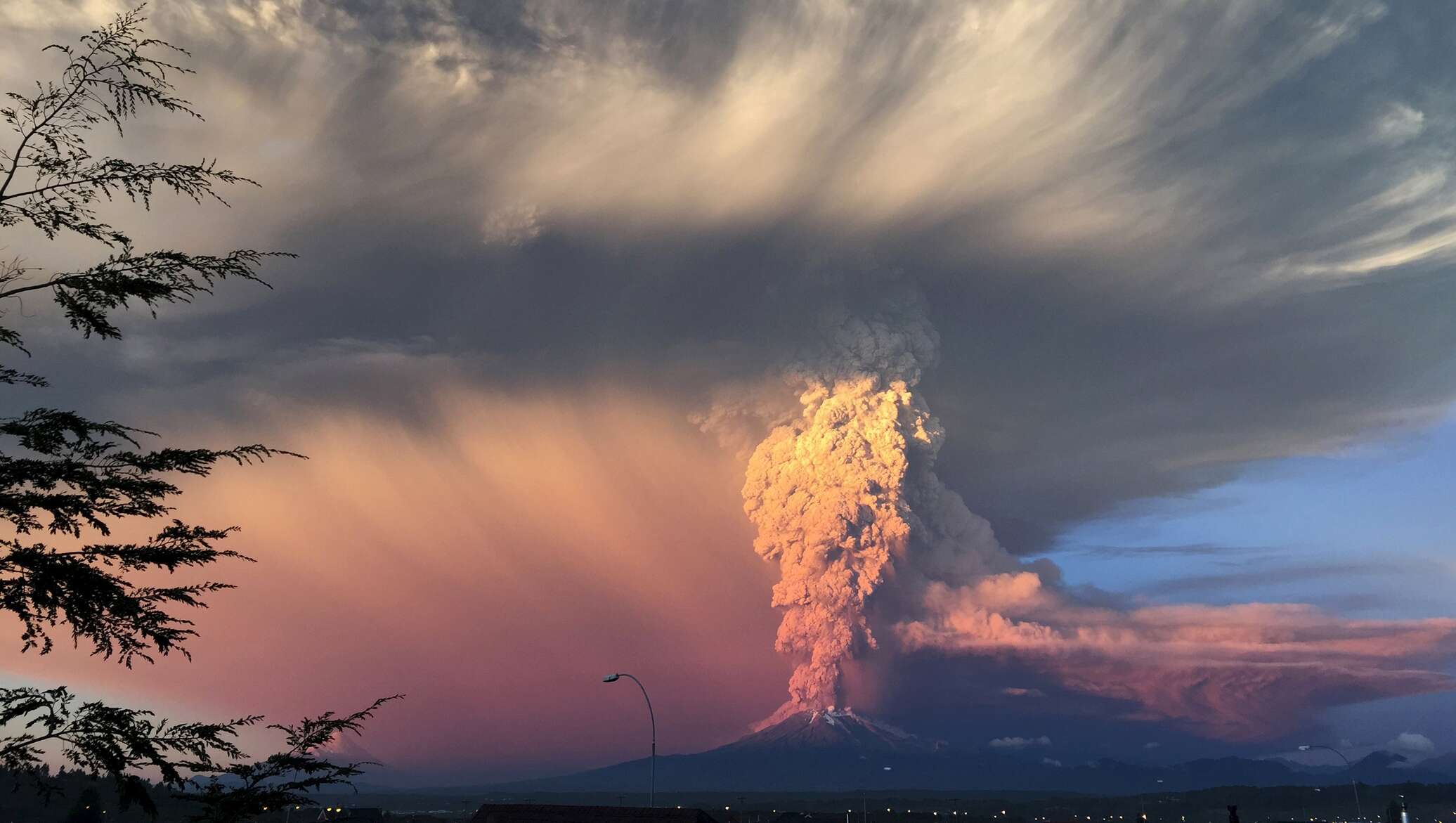 извержение вулкана в чили
