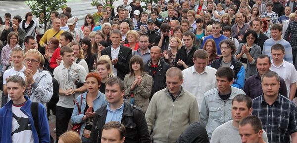 Хлопающий марш в Минске, архивное фото - Sputnik Беларусь