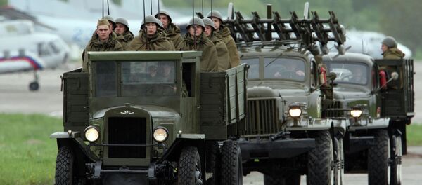 Подготовка военной техники к параду Победы Подготовка военной техники к параду Победы - Sputnik Беларусь