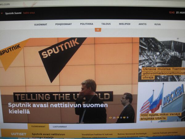 Страница сайта fi.sputniknews.com - Sputnik Беларусь