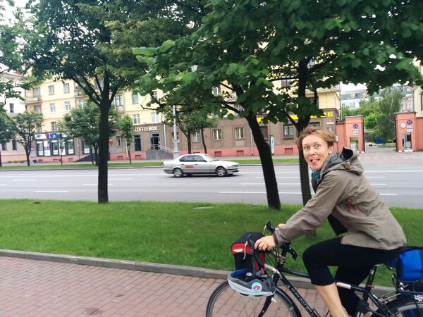 Велосипедистка в Минске - Sputnik Беларусь