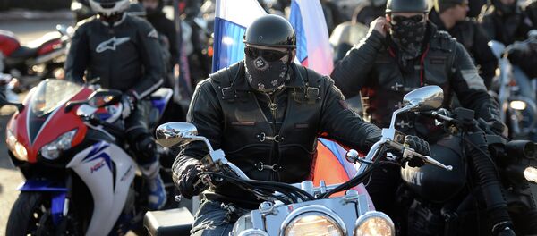 Байкеры мотоклуба Ночные волки Байкеры мотоклуба Ночные волки - Sputnik Беларусь