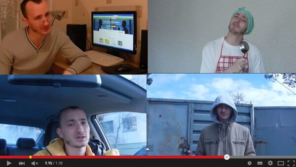 Кадр из видеоклипа о тунеядцах - Sputnik Беларусь