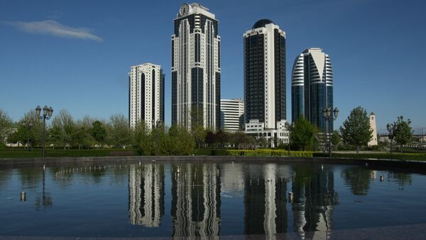 Вид на комплекс высотных зданий Грозный-Сити - Sputnik Беларусь