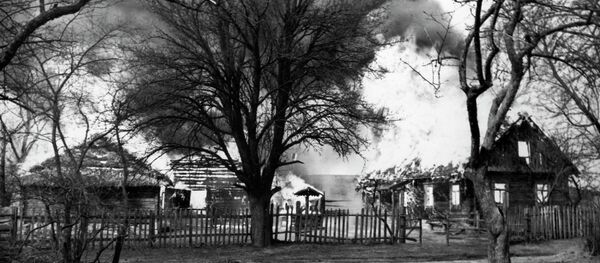 Кадр з фільму Знак бяды рэжысёра М. Пташука Кадр з фільму Знак бяды рэжысёра М. Пташука - Sputnik Беларусь