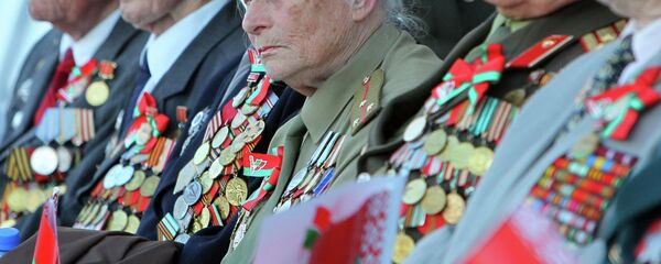 Ветэраны Вялікай Айчыннай вайны ў Мінску Ветэраны Вялікай Айчыннай вайны ў Мінску - Sputnik Беларусь
