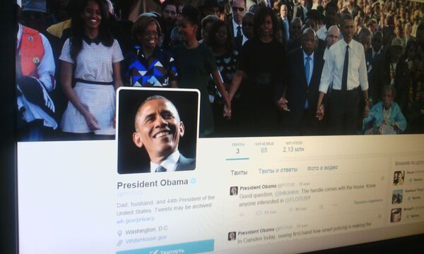Аккаунт Барака Обамы в Twitter - Sputnik Беларусь