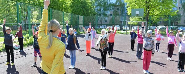 Физкультура на свежем воздухе - Sputnik Беларусь