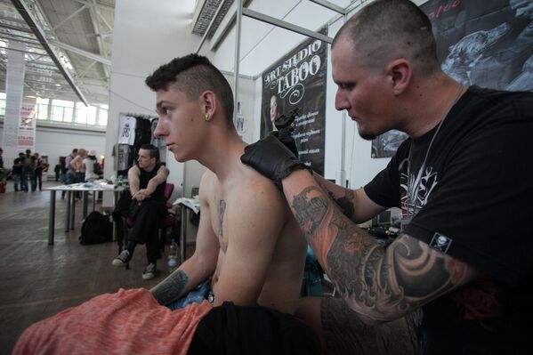 Третий белорусский фестиваль татуировки Tattoo Fest 2015 - Sputnik Беларусь