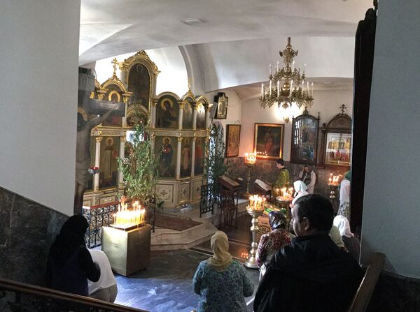 Придел во имя великомученицы Варвары Свято-Духова собора Придел во имя великомученицы Варвары Свято-Духова собора - Sputnik Беларусь