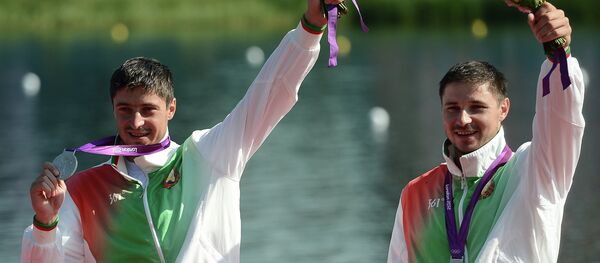 Спортсмены из Беларуси Андрей и Александр Богдановичи на Олимпийских играх 2012 года в Лондоне. Спортсмены из Беларуси Андрей и Александр Богдановичи на Олимпийских играх 2012 года в Лондоне. - Sputnik Беларусь