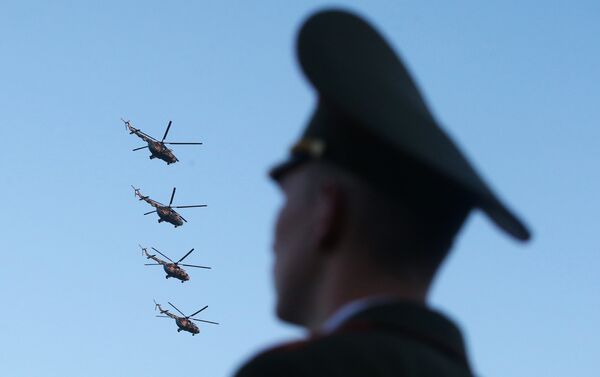 Военные вертолеты в Минске - Sputnik Беларусь