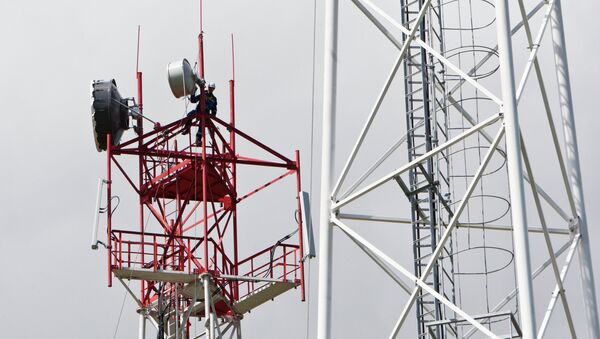 Монтаж вышек сотовой связи - Sputnik Беларусь