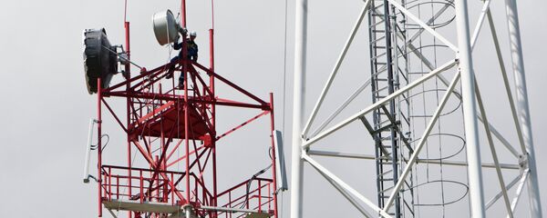 Монтаж вышек сотовой связи - Sputnik Беларусь