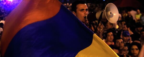 Акция протеста в Ереване Акция протеста в Ереване - Sputnik Беларусь