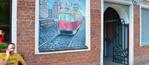 Кафе Лаўка на улице Октябрьской в Минске Кафе Лаўка на улице Октябрьской в Минске - Sputnik Беларусь