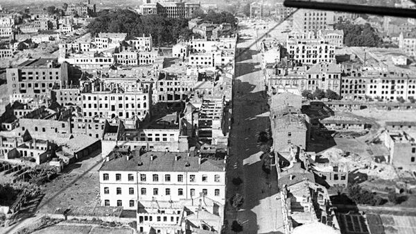 Мінск у дзень вызвалення, 3 ліпеня 1944 года - Sputnik Беларусь