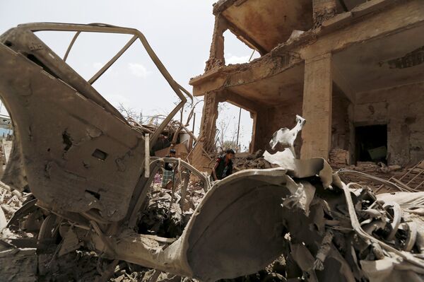 Йемен после обстрела, архивное фото - Sputnik Беларусь