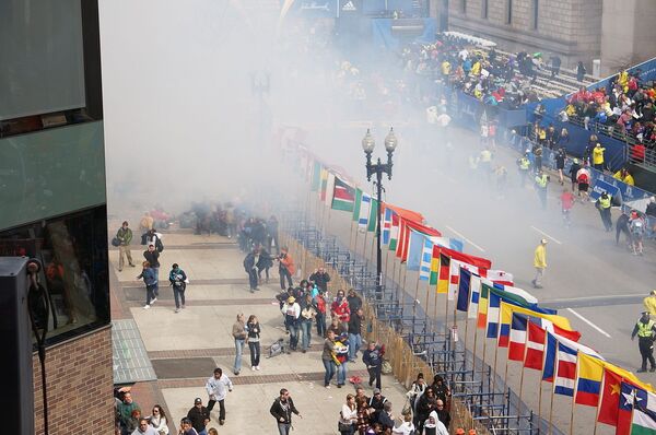 Взрыв на Бостонском марафоне в апреле 2013 года - Sputnik Беларусь