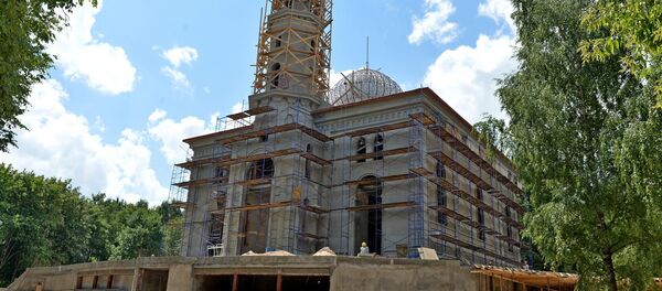 Строительство главной соборной мечети в Минске на улице Грибоедова (в районе проспекта Победителей) - Sputnik Беларусь