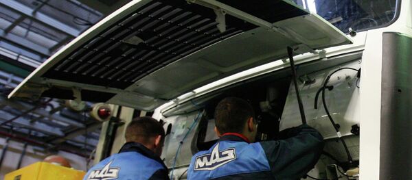 Работа Минского автомобильного завода (МАЗ) - Sputnik Беларусь