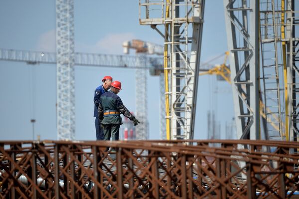Белорусская АЭС в Островце Белорусская АЭС в Островце - Sputnik Беларусь