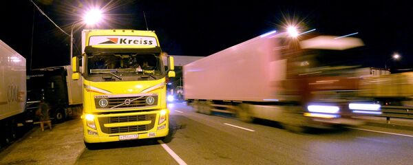 Фуры на границе РБ и РФ - Sputnik Беларусь