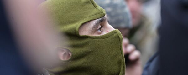 Митинг батальона Айдар у Минобороны Украины - Sputnik Беларусь