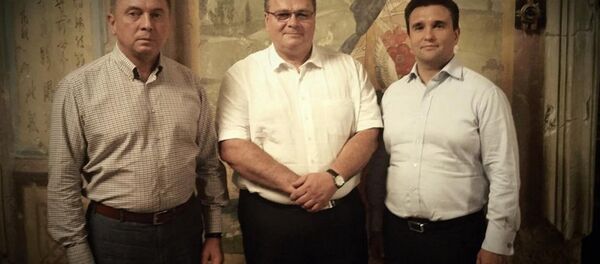 Владимир Макей, Линас Линкявичюс, Павел Климкин Владимир Макей, Линас Линкявичюс, Павел Климкин - Sputnik Беларусь