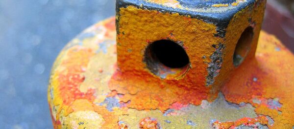 Баллон, в котором содержался отравляющий газ - Sputnik Беларусь