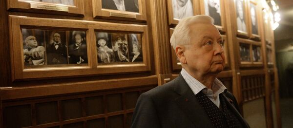 Художественный руководитель МХТ имени А.П.Чехова Олег Табаков Художественный руководитель МХТ имени А.П.Чехова Олег Табаков - Sputnik Беларусь