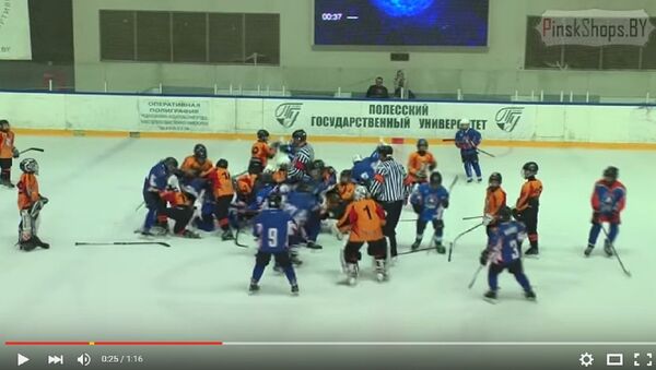 Драка на детском турнире по хоккею - Sputnik Беларусь