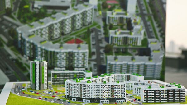 Макет жилого квартала, архивное фото - Sputnik Беларусь